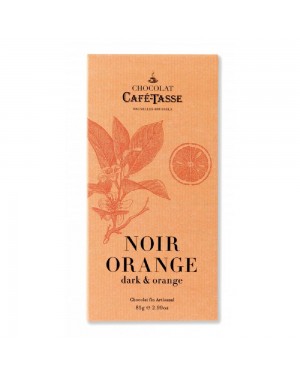 Tablette de chocolat noir orange - Café Tasse 85 grs