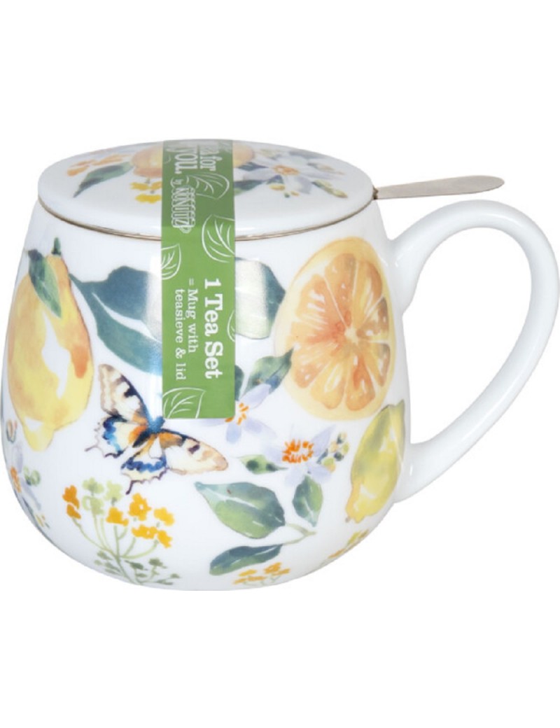 Tasse à thé / mug / avec filtre / couvercle / passoire 1 personne
