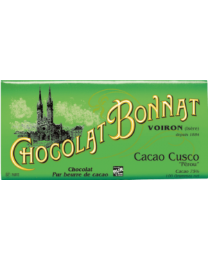 Tablette de chocolat cacao Cusco 100gr - Bonnat