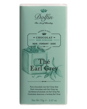 Tablette de chocolat noir 60pourcent  et  thé Earl Grey - Dolfin