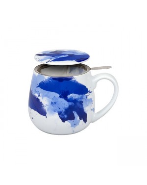 Mug Snuggle avec filtre et couvercle Seeing Blue - Konitz