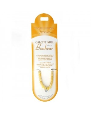 Bracelet perles Calcite miel (pierre du bonheur)